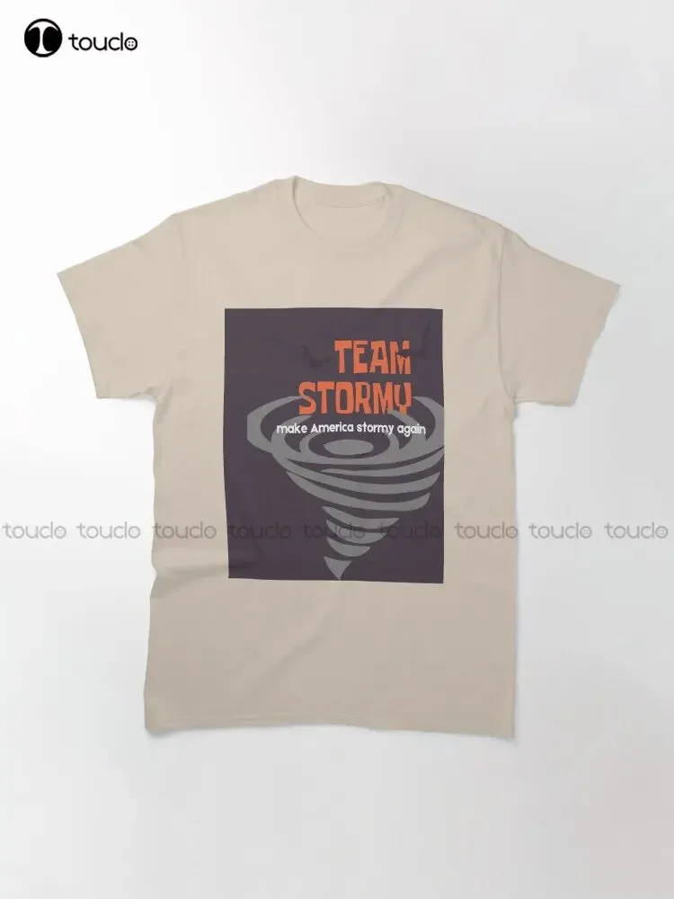 Классическая футболка Stormy Daniels Trump Teamstormy Make America рубашки для девочек-подростков
