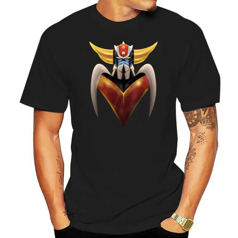 

UFO ROBO Grendizer Tees Short-Sleeved Men T Shirts Purified Cotton Crewneck T-Shirt Leisure Printing Plus Size Cartoon Stylish