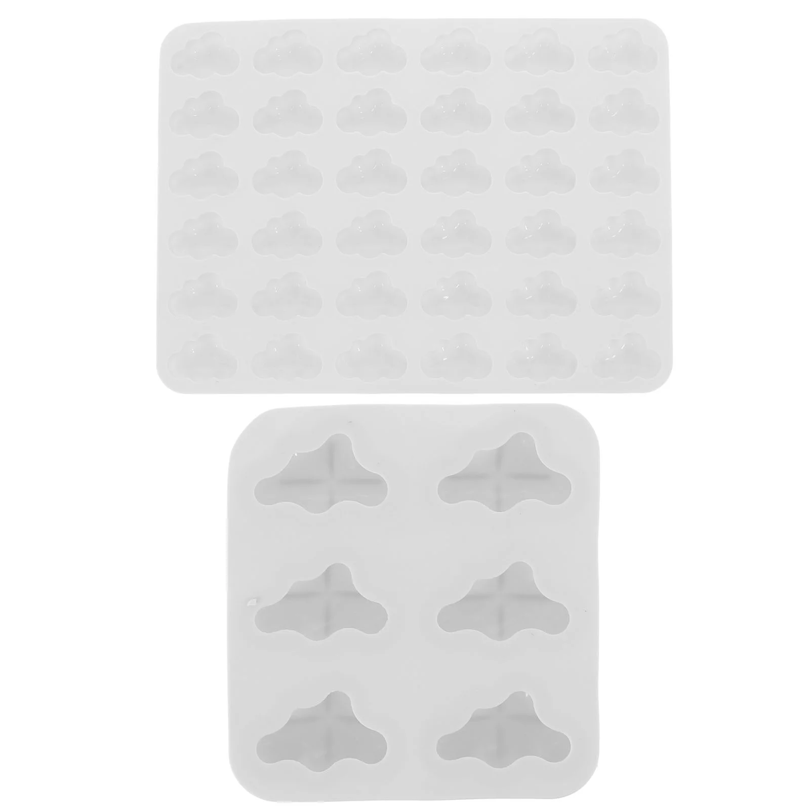 

2Pcs Silicone Chocolate Mold Cloud Shaped Fondant Molds Candy Soap Mould
