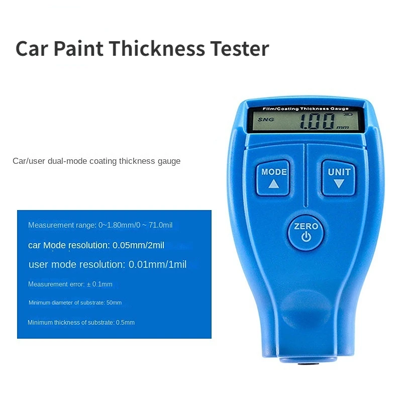 Car Paint Thickness Tester Coating Thickness Gauge  Automobile Paint Surface Paint  Film Tester  Inspection Tools