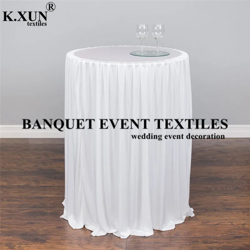 2022 New Design Ice Silk Cocktail Table Cover Wedding Table Cloth Festival Event Decoration