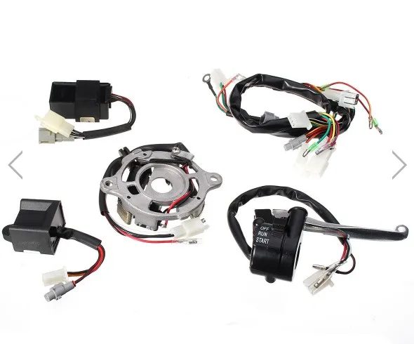 

WIRELOOM WIRE LOOM HARNESS IGNITION CDI CONTROL UNIT COIL Compatible with PW50 PY50 BIKE