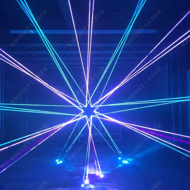 Фото 6W RGB лазерный светильник для дискотек, DMX, DJ, сценических выступлений, KTV №5