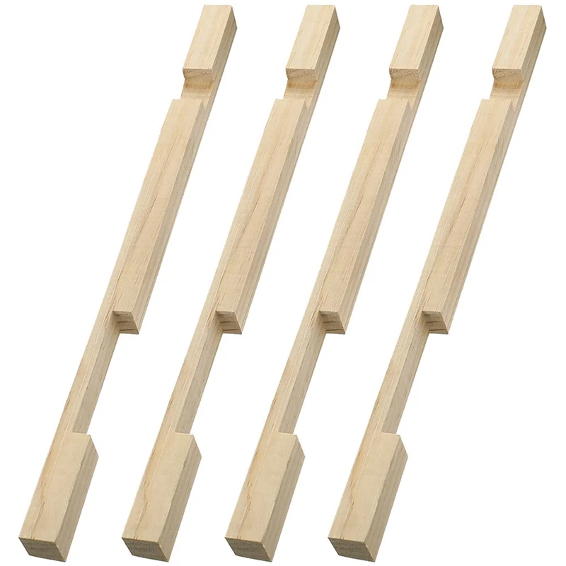 

4 Pack Beehive Entrance Reducer Wood Entrance Protector Beekeeping Bee For Beekeeping