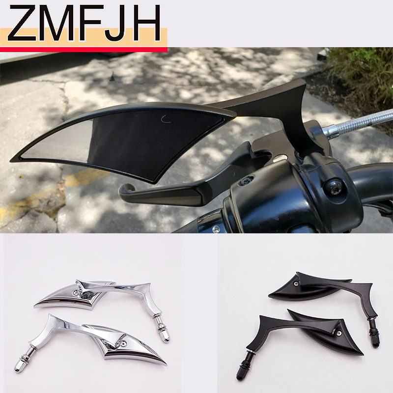 

Universal Chrome Blade Motorcycle Rearview Mirrors For For Harley YAMAHA HONDA SUZUKI KAWASAKI