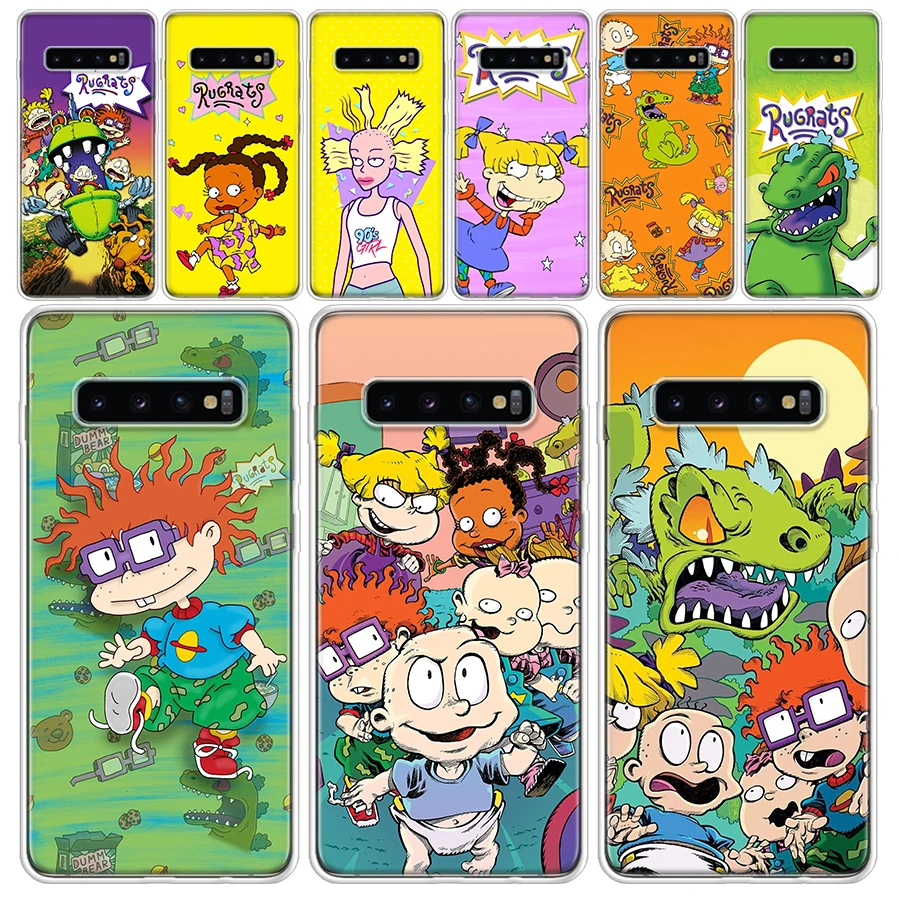 

Cartoon R-Rugrat Transparent Soft Phone Case for Samsung Galaxy S23 S22 S21 Ultra S20 FE S10 Plus S10E S9 S8 + S7 Cover