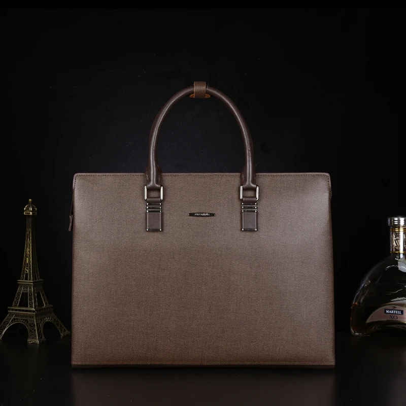Brand Large Capacity Men's Bag Handbag Genuine Leather Portfolio Crossbody Briefcase Men's Briefcase Computer Bag Men's Cowhide