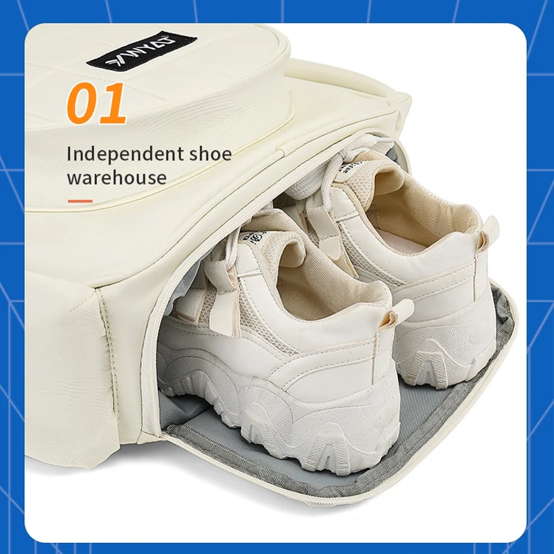 Tennis Badminton Backpack for Wemen YWYAT Large Capacity with Shoe Compartment Gym Sports Racquets Bag