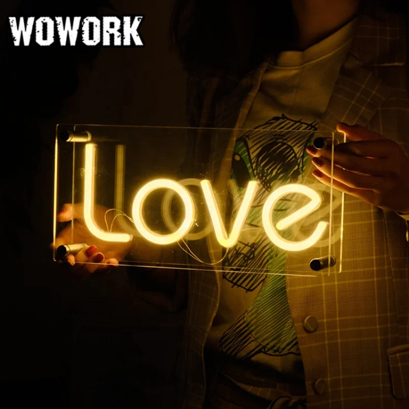 

WOWORK 2023 new arrivals festival lighting shop street fashion shoes logo neon sign box with clear acrylic backboard