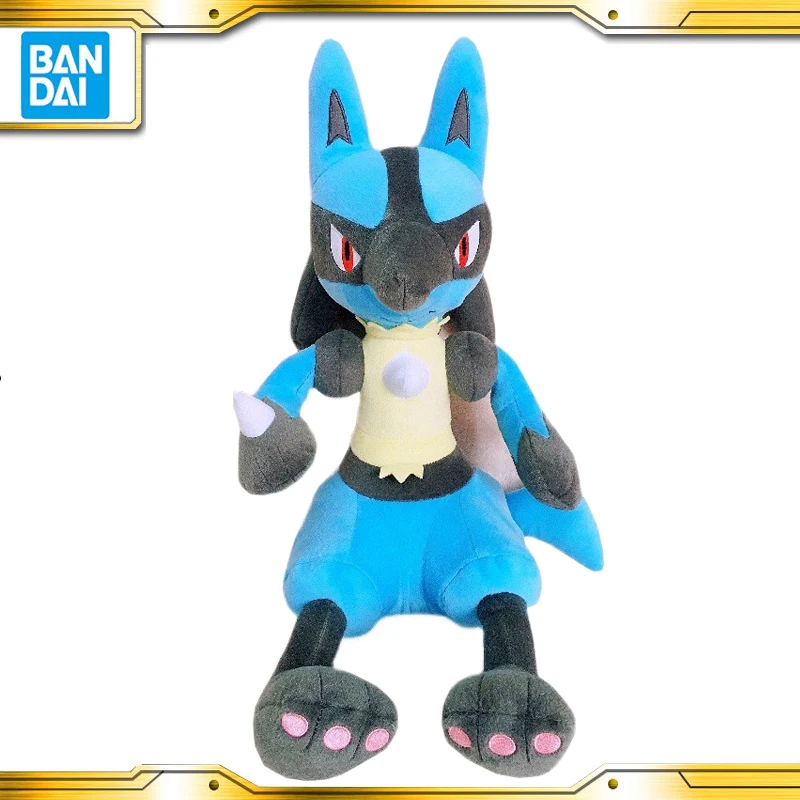 

BANDAI Lucario Plush Doll pokemon Lucario Super Large Plush Doll Pillow Plush Doll Children's Plush Toy Christmas Gift