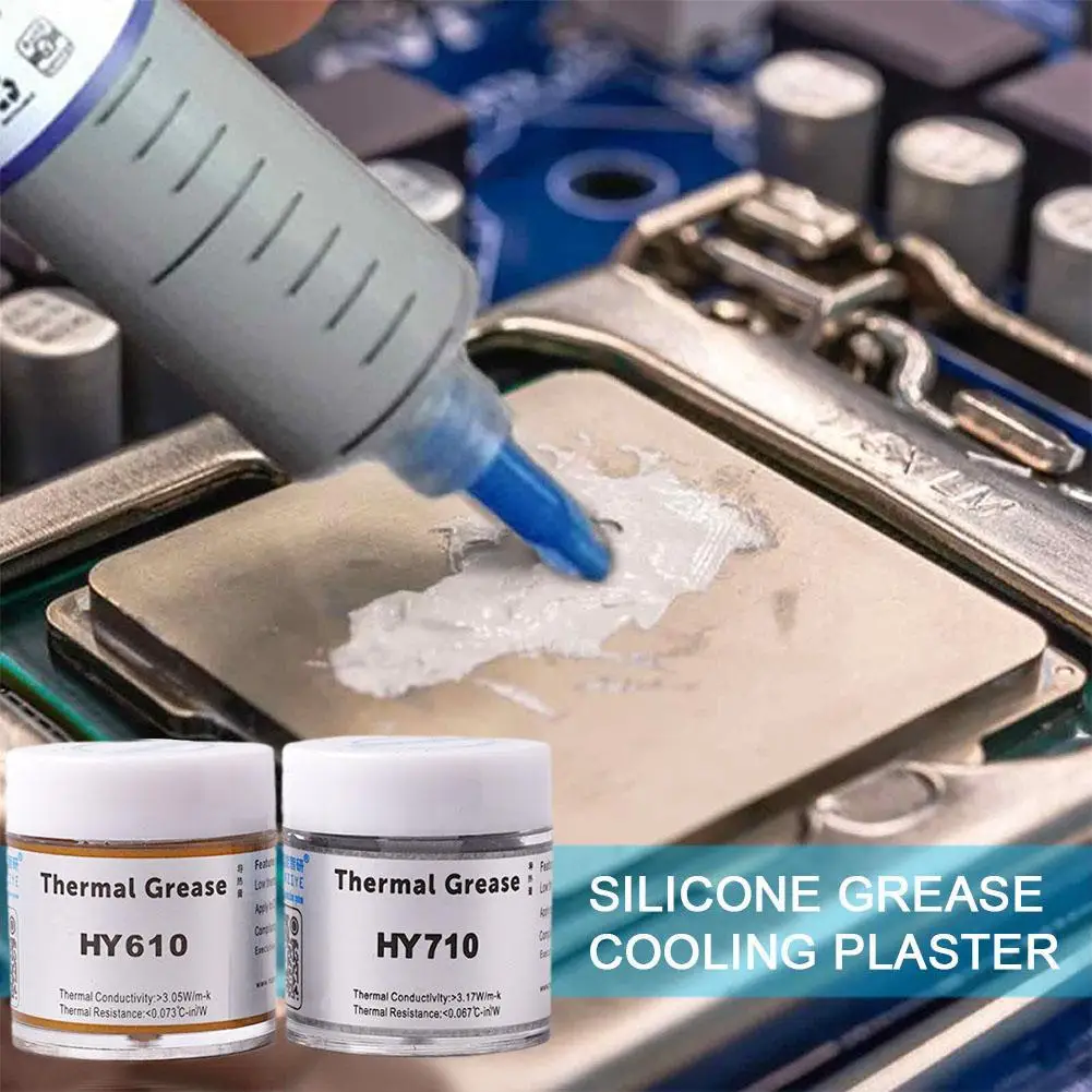 

1 PCS 10g HY510/610/710 CPU Thermal Grease Compound Heat Silicone Paste Conductive Paste I5P5