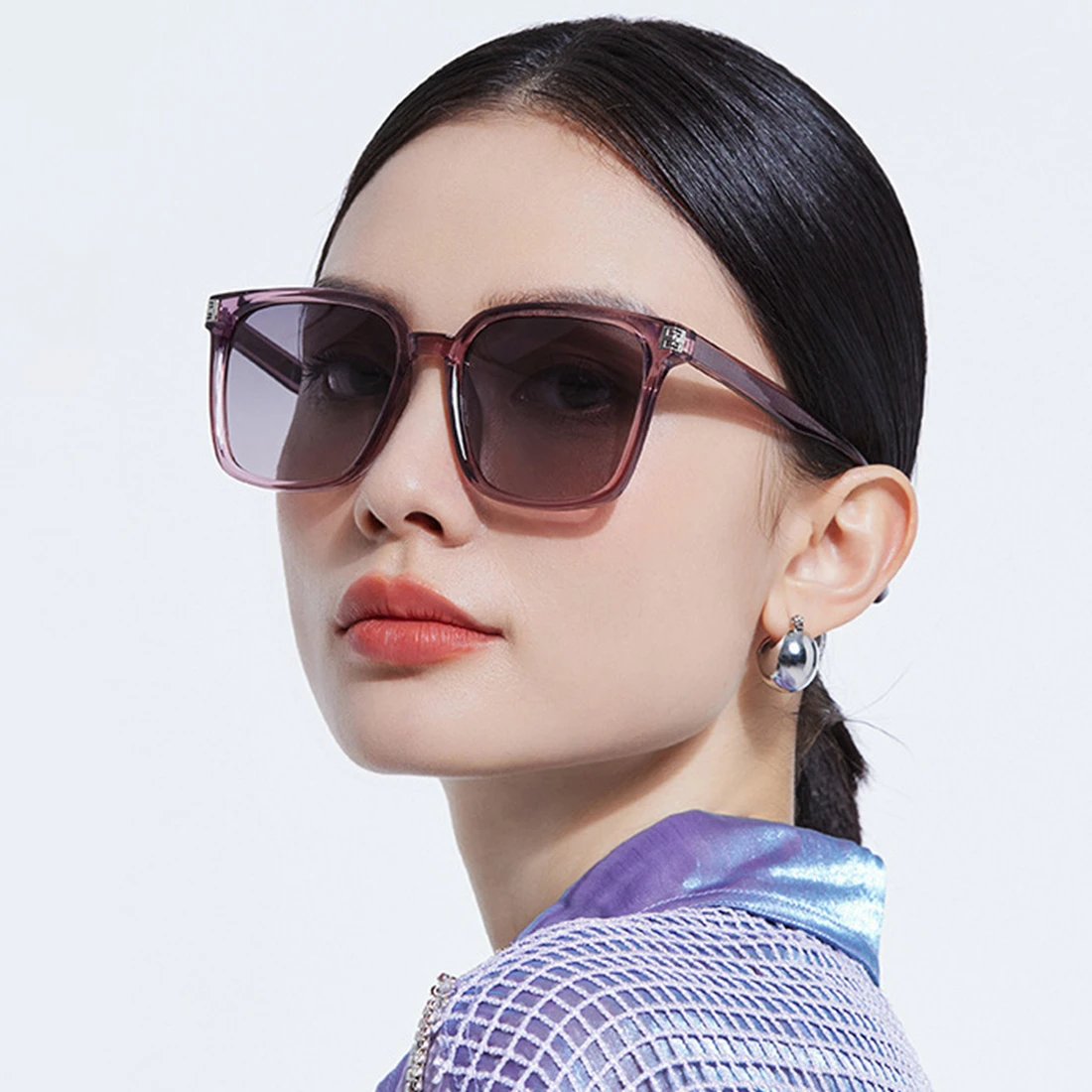 

New Fashion Large Frame Sunglasses For Women Elegant TAC Travel Driving Polarized Sun Glasses Female Brand Ultralight UV400
