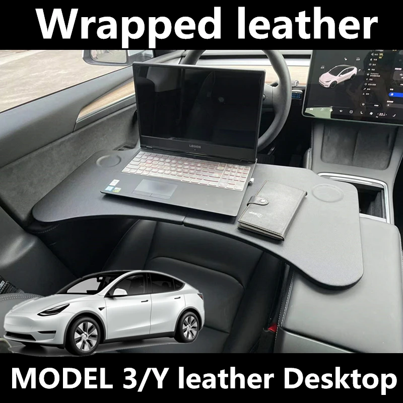 For 17-21 Tesla Model 3/Y Multi-fuctional Table Car Steering Wheel Laptop Tray Accessories Food Desk Port | Автомобили и