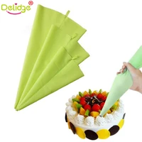 1 pc cake decoration bag silicone diy reusable icing piping bag cake dessert decorators tool