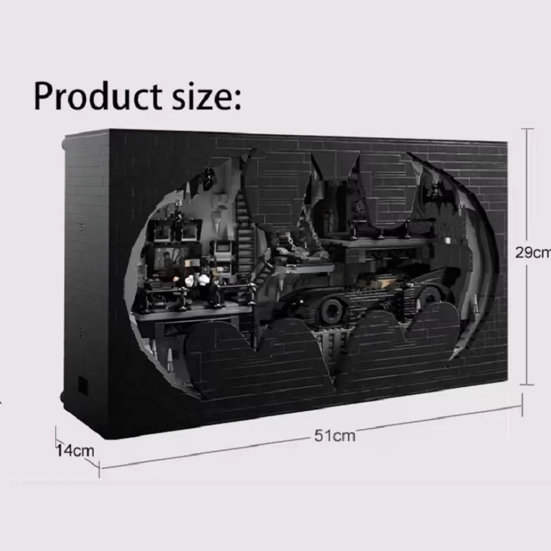 С оригинальной коробкой 76252 Batcave Shadow Box классическая модель 1989 года строительные