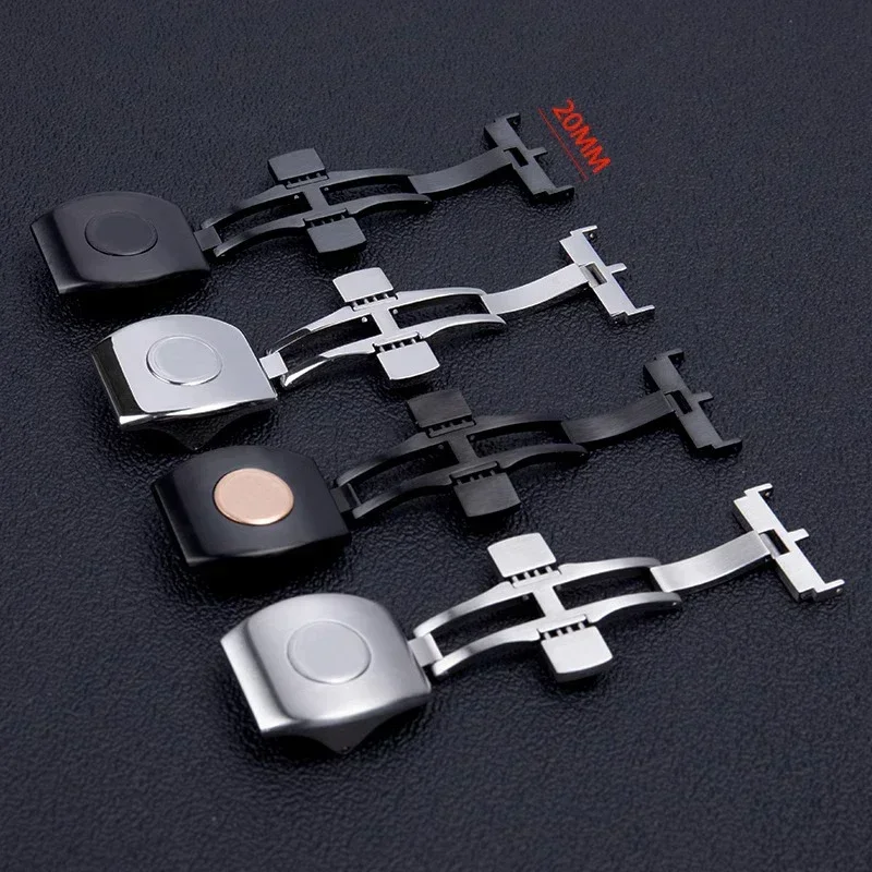 Высококачественный ремешок для часов из нержавеющей стали с застежкой-бабочкой