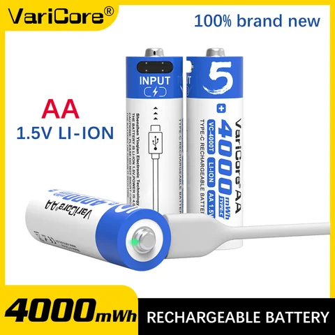 VariCore VC-4000T литиевые аккумуляторы АА