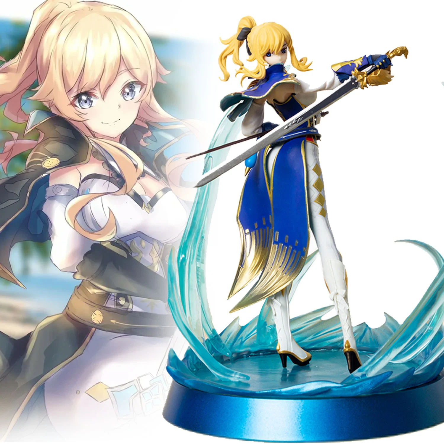 

26cm Genshin Impact Jean Gunnhildr Anime Figure Ganyu/Eula Action Figure Paimon/Klee/Keqing Figurine Collection Model Doll Toys