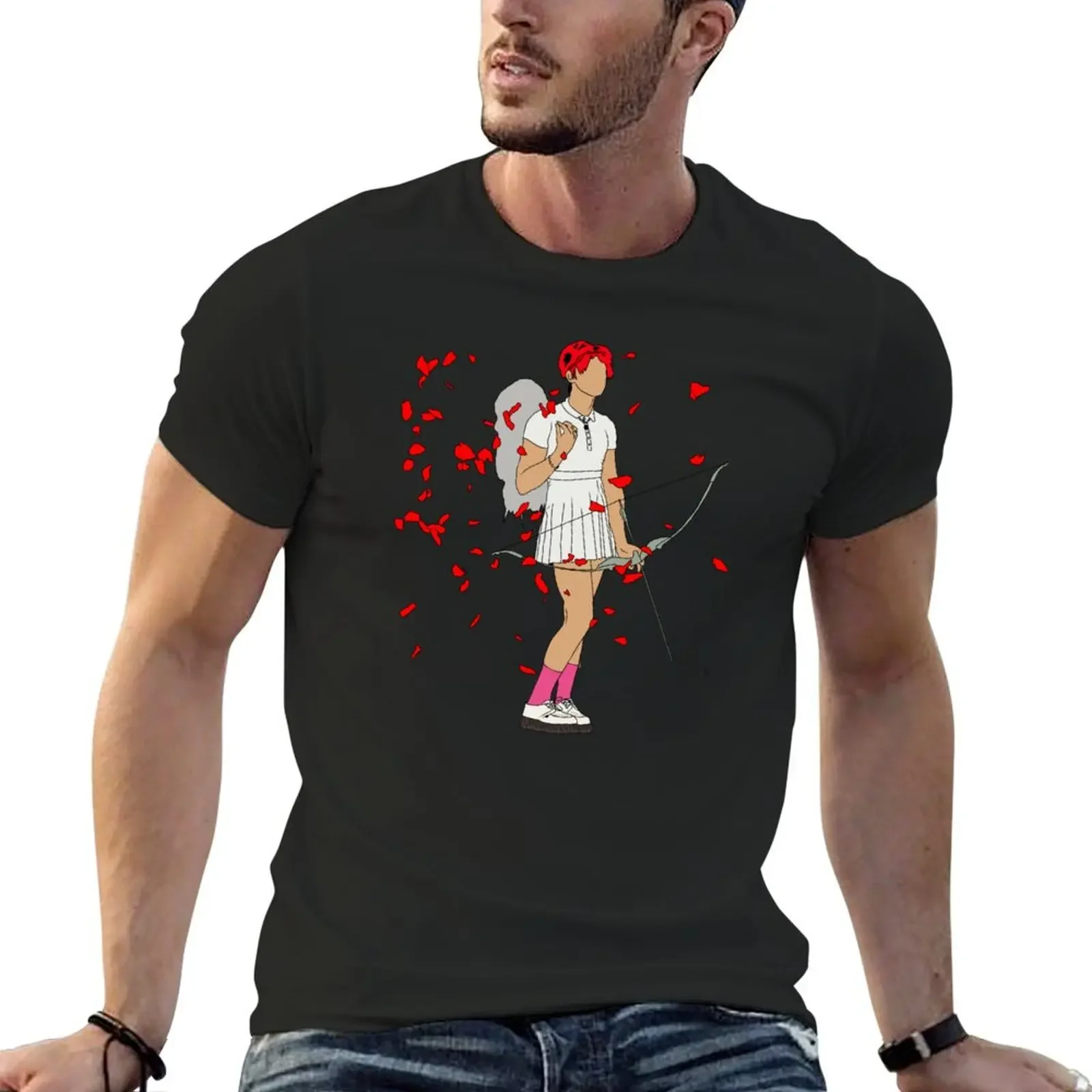 Футболка Yungblud Cupid рубашки с рисунком футболки аниме винтажная футболка короткими