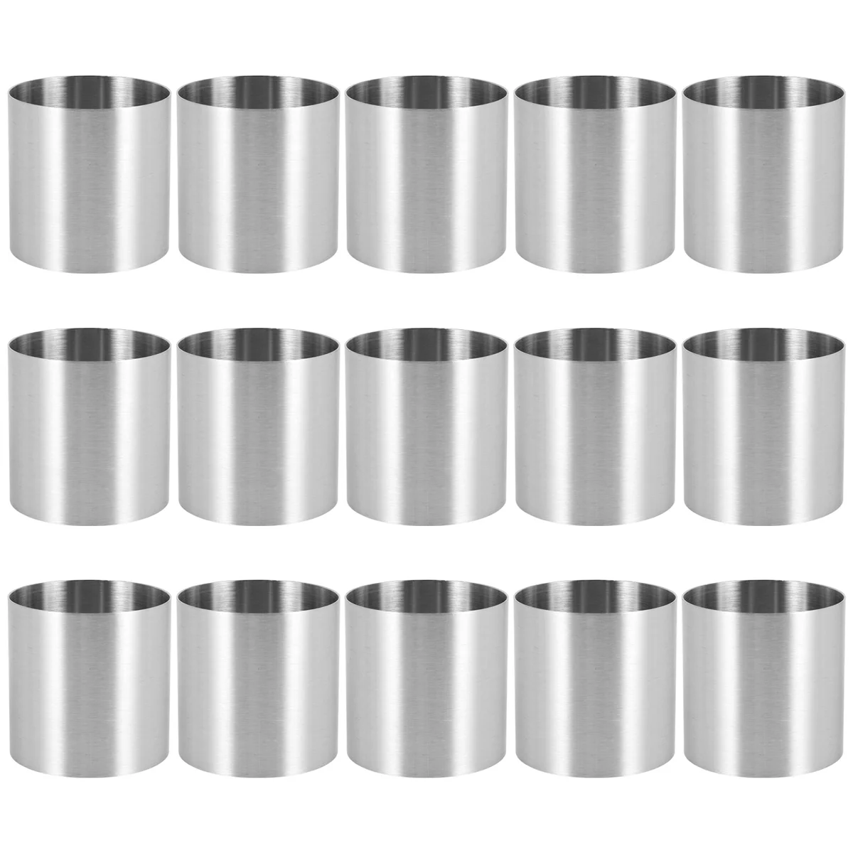 15 шт. кольца для Мусса из нержавеющей стали круглая форма печенья торта кухонный