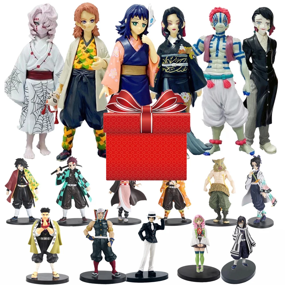 Demon Slayer Kimetsu no Yaiba Mystery Box Figure Blind Box Anime Best Gift for Animer Nezuko Zenitsu Figure Lucky Box