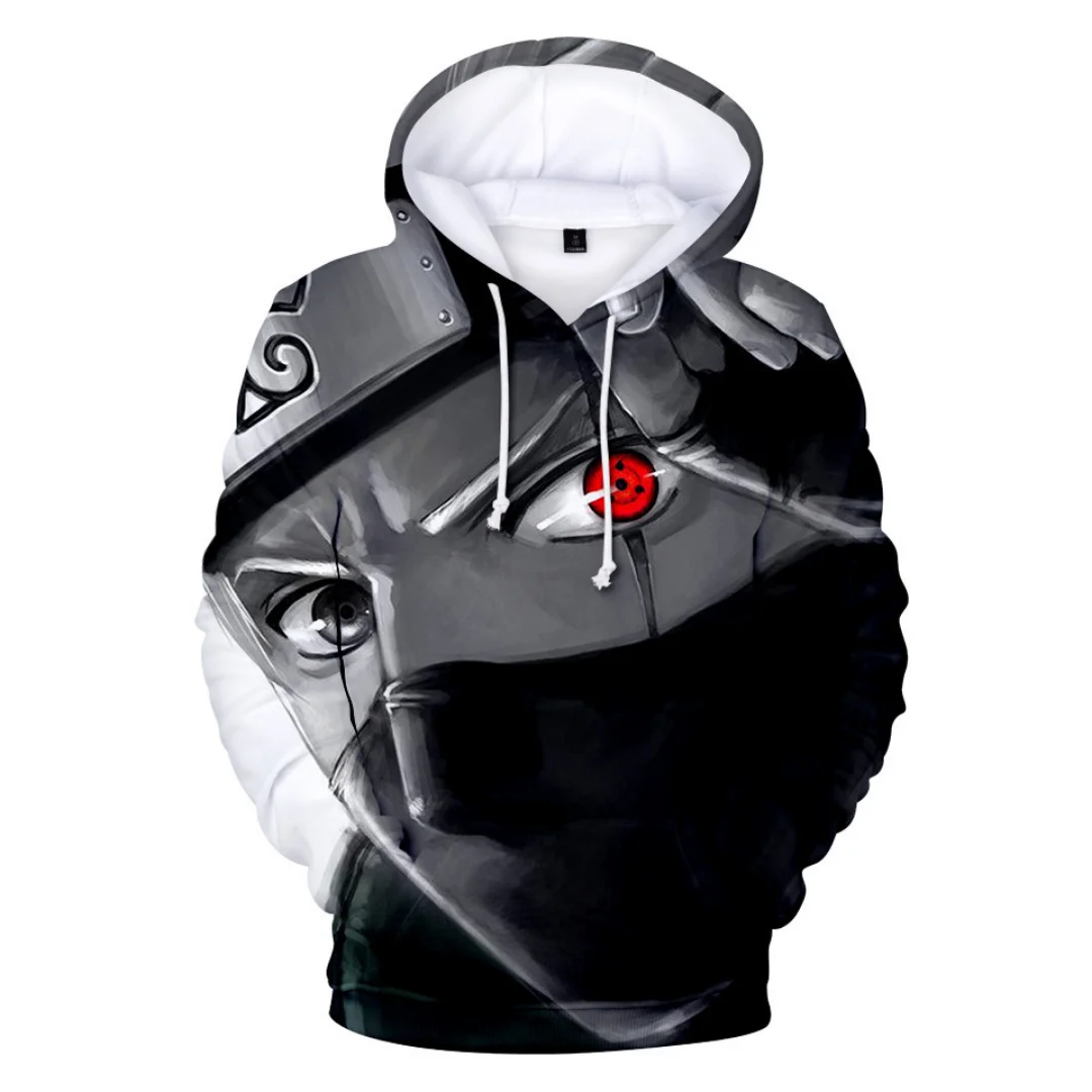 

Anime Naruto Hoodies 3D Print Pullover Sweatshirt Sasuke Akatsuki Itachi Kakashi Figures Law Battle Tracksuit Casual Outerwear