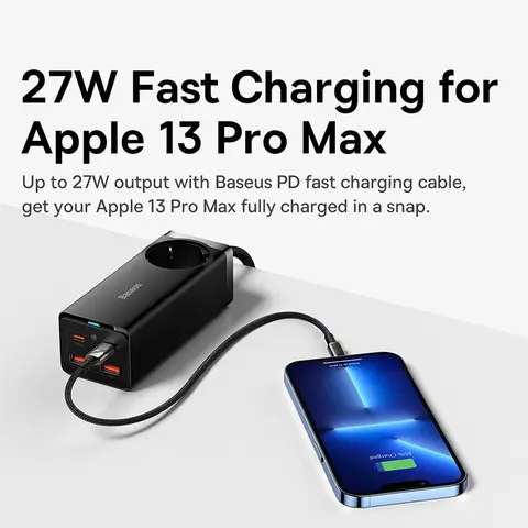USB-зарядное Устройство Baseus GaN3 Pro, 100 Вт, Настольная Станция Питания С Портами Быстрой Зарядки Типа C PD QC, 2A, 2C