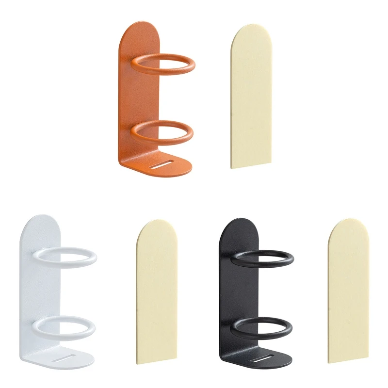 

2pcs Traceless Stand Rack Organizer Wall-Mounted Electric Toothbrush Holder Punch-free Razor Holder Bathroom Accessories