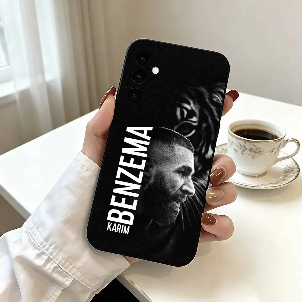 Фото Чехол для телефона K-Karim Benzema Football Cheer для Samsung Galaxy A73, A72, A71, A70, A53, A52, A51, мягкий силиконовый черный чехол №4