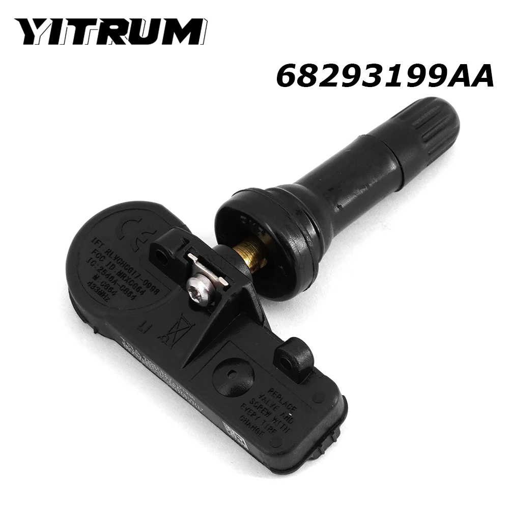 Датчик давления в шинах YITRUM 68293199AA 68293199AB TPMS для Dodge джип RAM Scrambler 2019-2020, система контроля давления в шинах Wagoneer 433 МГц