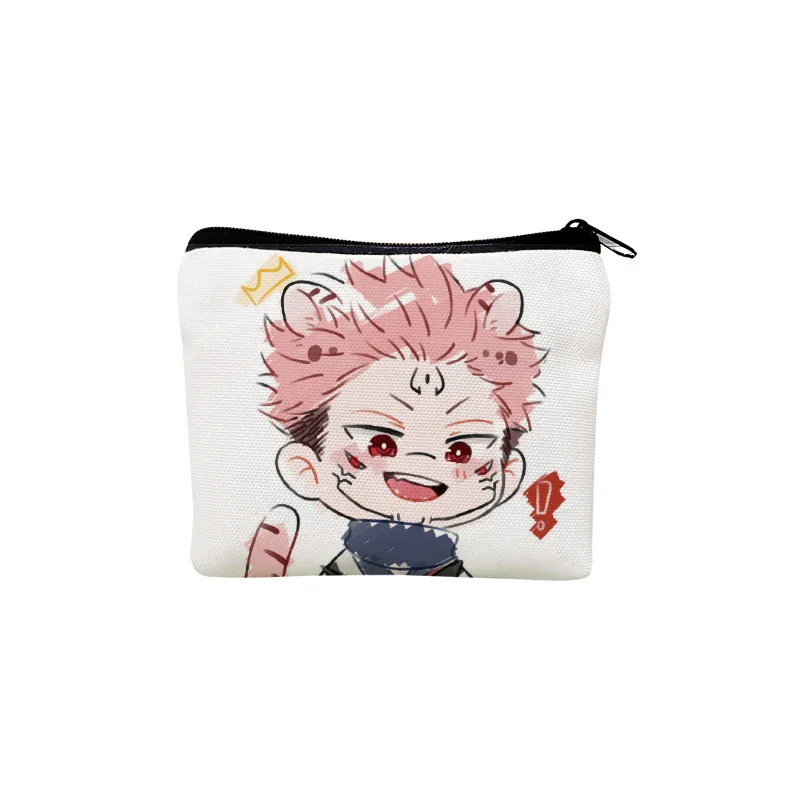 Холщовый кошелек для мелочи с рисунком из аниме джутсу