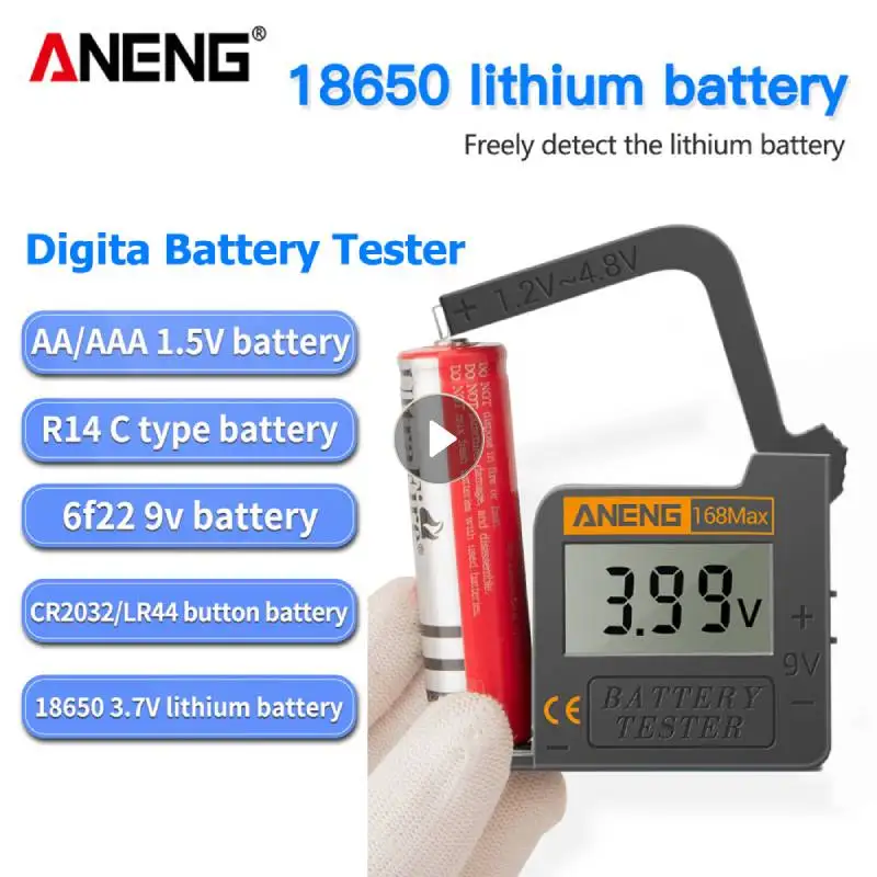 

ANENG Battery Tester Battery Capacity Checker For AA AAA 9V 1.5V Button Cell Battery Test The Condition Of Battery Instruments