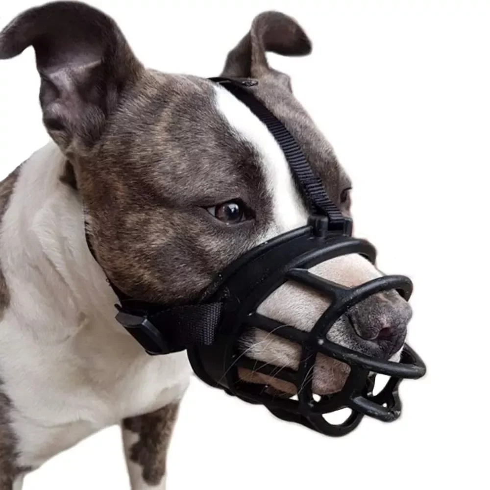 

JMTComfy Soft Silicone Pet Dog Muzzle Breathable Basket Muzzles for Small Medium Large and X-Large Dogs Stop Biting Barking Chew