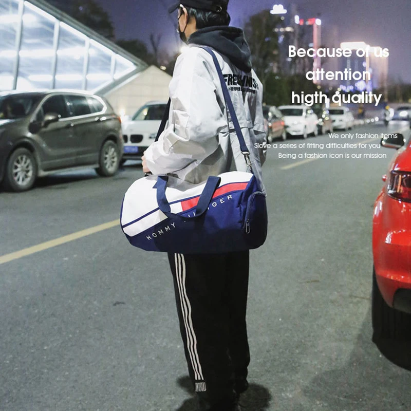 Korea Fitness Gym Bag For Women Female Beach Waterproof Travel Sports Luggage Handbag Yoga Sneaker Duffel Shoulder Weekend Bag