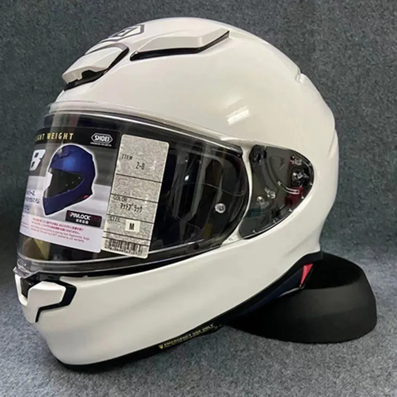 

Double D Ring Full Face Motorcycle Helmet Shoei Z8 Mural Tc-10 Helmet Riding Motocross Racing Motobike Helmet-white H