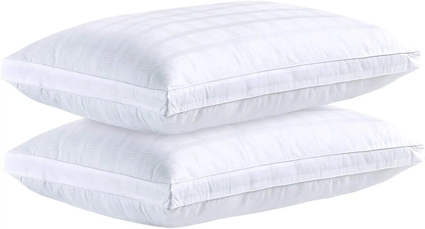 

Duck & Goose Lot de 2 oreillers de qualité hôtelière Duvet de qualité supérieure, hypoallergéniques, 100% Coton avec