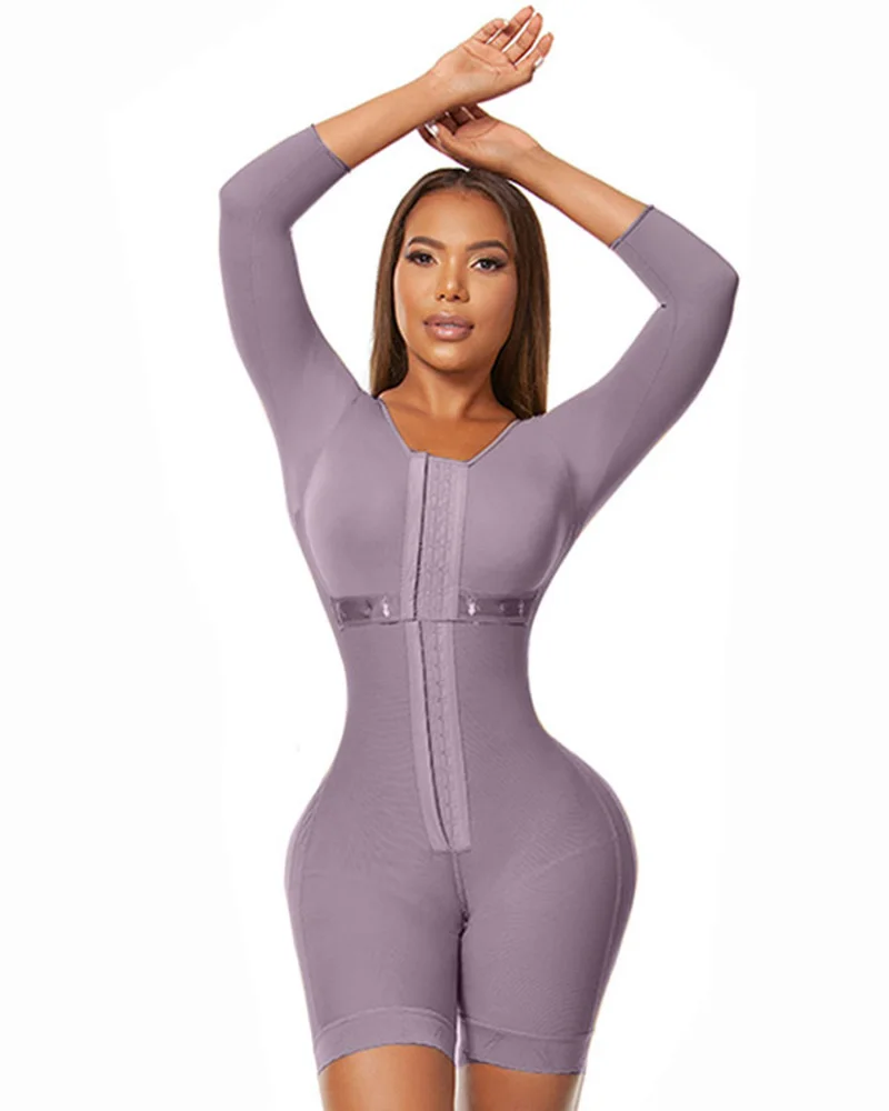Full Body Shaping Bodysuits for Long Sleeve Compression Garments after Liposuction Postpartum Shapewear for Women