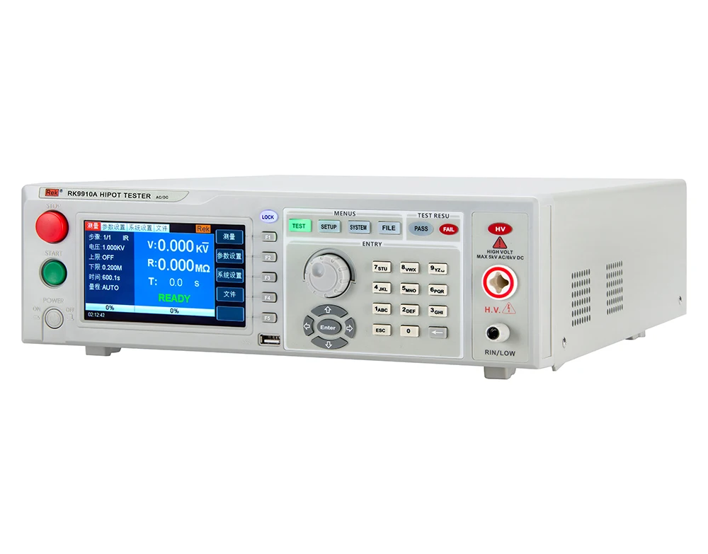 

RK9910A Program Controlled AC/DC Withstanding Voltage Tester AC:5KV/DC:6KV,AC:10mA/DC:5mA;RK9920A AC:20mA/DC:10mA