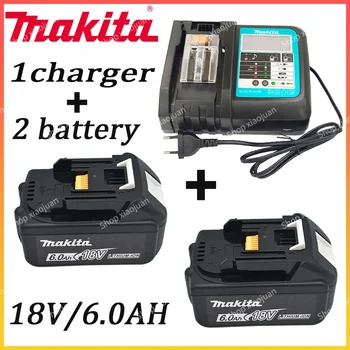 충전식 전동 공구 배터리, 교체형 LED 리튬 이온, 6.0 Ah 18V LXT BL1860B BL1860BL1850, Makita-100 % 정품