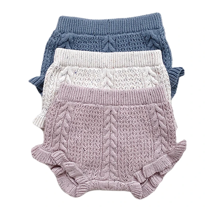 

Toddler Boys Shorts Girls Triangle Shorts Bottoms Solid Color Toddler Lovely Causal Bloomers Knitted Cotton Kids Shorts Bottoms
