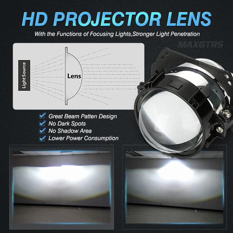 2x3 0 дюйма Bi-LED фары линзы H4 H7 H1 9005 9006 светодиодный проектор для Toyota Camry Corolla Prius Rav4 Wish