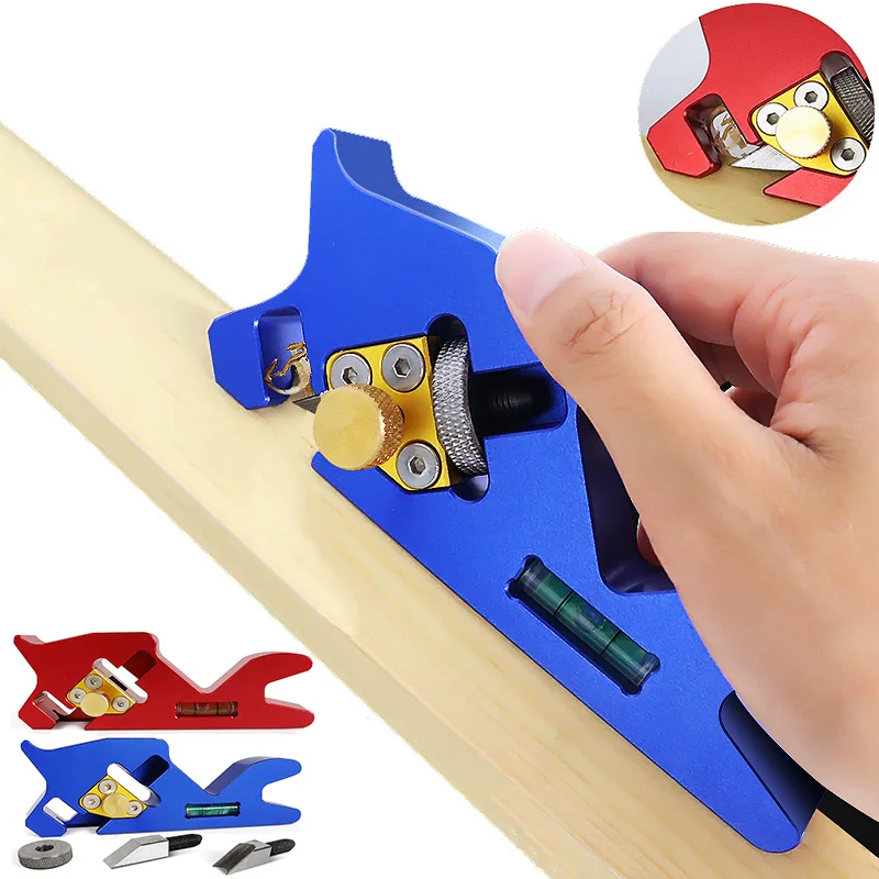 

Плоский конический угловой резак из алюминия 45 с обрезкой строгального станка с углом снятия фаски и кромкой двумя ручными головками для деревообработки