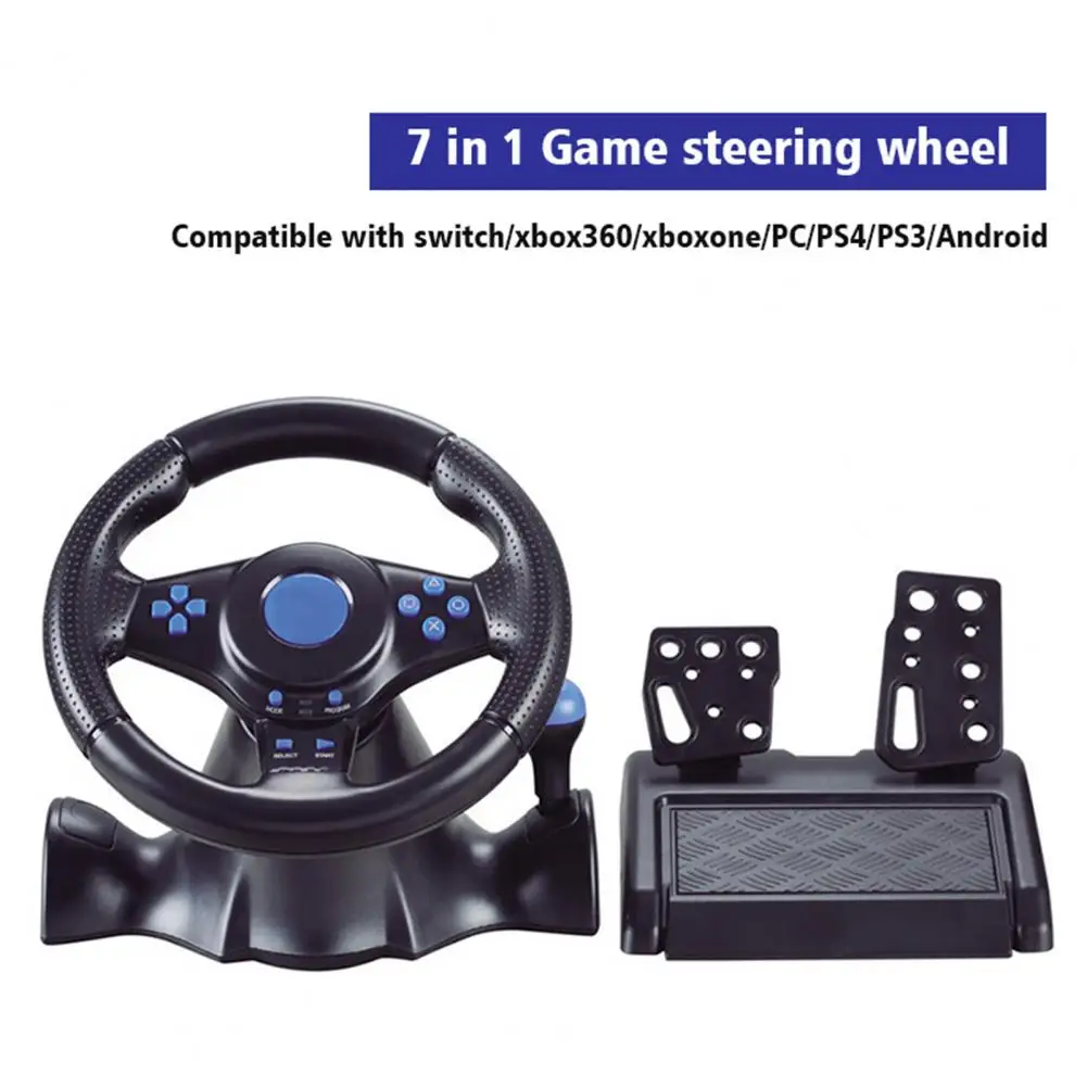 Convenient with Manual Brake And Shift Functions Comfortable Grip with Responsive Gear Game Steering Wheel