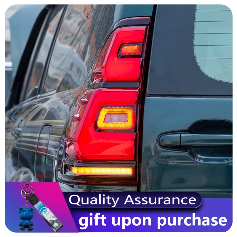 

Автомобильные аксессуары для Toyota 2003-2009 Prado LC120 светодиодный DRL задний фонарь, динамический дневной ходовой объектив, задний фонарь