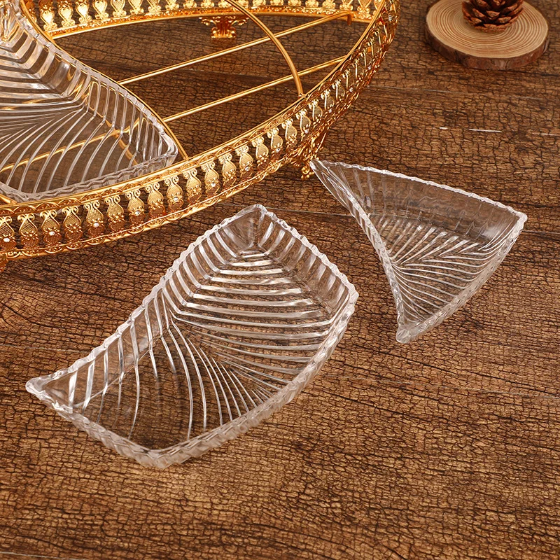 Золотая Высококачественная портативная корзина для фруктов в европейском стиле