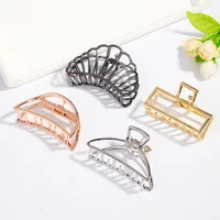 easya high quality 8cm large hair claw crab jewelry solid color make up washing tool hair ornaments for women
