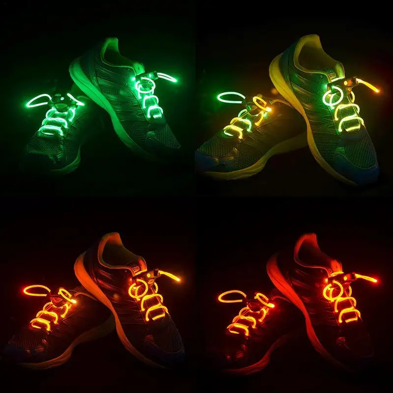 

1 Pair Luminous Shoelaces Flat Sneakers Canvas Shoe Laces Glowing In The Dark 80cm Fluorescent Shoelace Suitable For Most Shoes