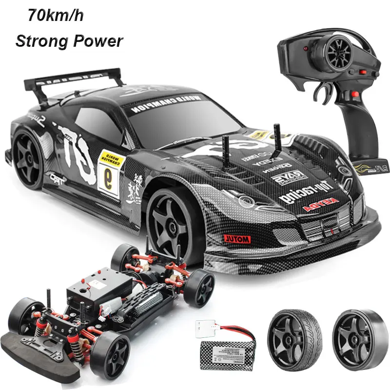 

1:10 4WD Remote Control Car 70km/h High Speed Drift Remote Control Car Shock Absorber Anti-collision Rc Car Toy Gift