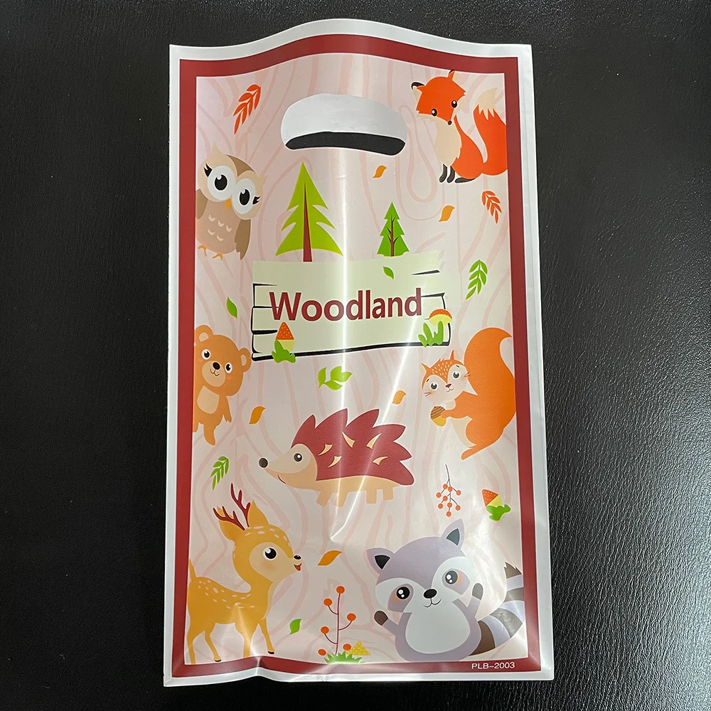 

30pcs/set Cute Woodland Baby Shower Gift Bags Kids Birthday Party Decorations Candy Bag Treat School Favors Stuff Supplies