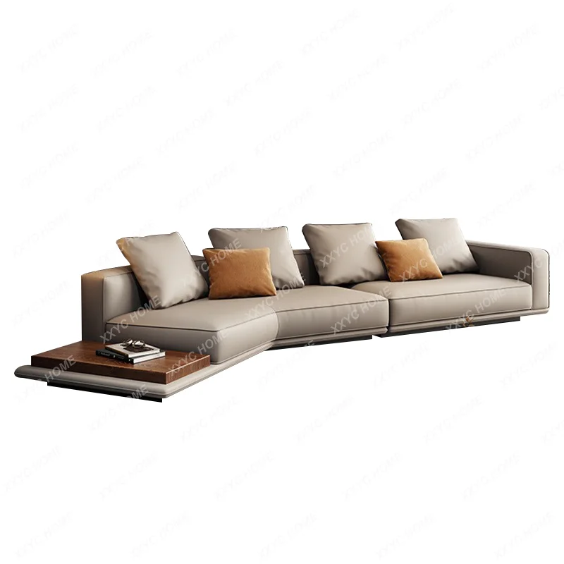 Кожаный диван Horizon для гостиной, современный большой плоский ...